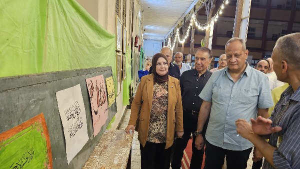 بمشاركة 40 طالبًا و100 لوحة.. افتتاح معرض طلاب مدرسة خط بورسعيد العربي