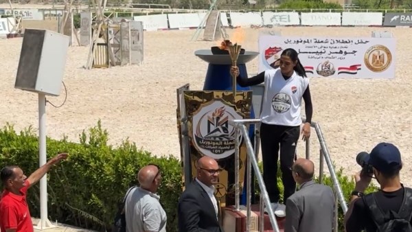 من المونوريل إلى بورسعيد إطلاق الشعلة 50 لأولمبياد الشركات رفعتها البطلة مريم محروس