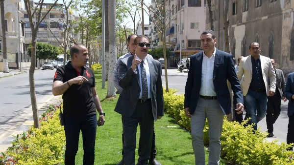 بورسعيد تتزين بالأخضر.. أبو ليمون يوجه بالتوسع في زراعة الأشجار والمسطحات الخضراء