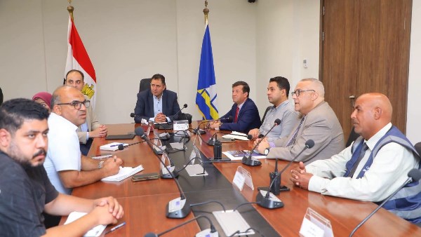 تفعيل مركز معلومات شبكات المرافق بدمياط