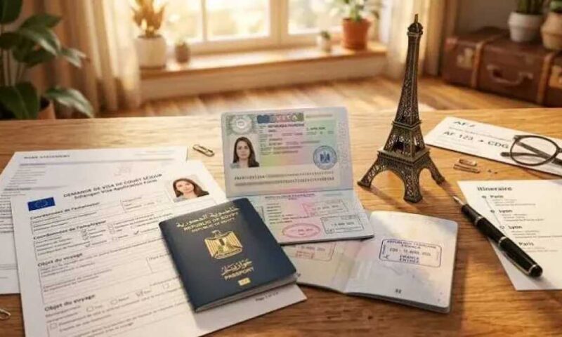 فيزا فرنسا للمصريين: الشروط والأوراق والرسوم وطريقة التقديم