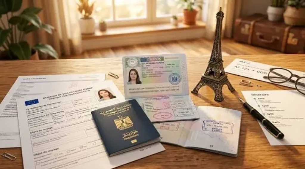 فيزا فرنسا للمصريين: الشروط والأوراق والرسوم وطريقة التقديم
