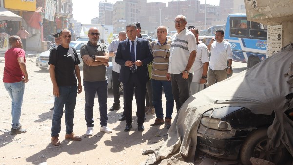 محافظ القليوبية يتابع أعمال تطوير أنفاق شارع الرشاح