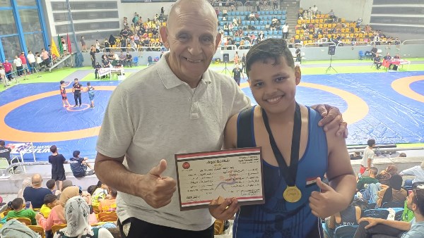 بطل المشروع القومي للموهبة بالقليوبية يحصد ذهبية الجمهورية للمصارعة