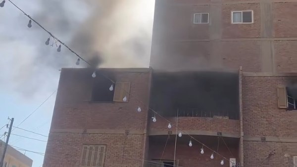حريق بمصنع أحذية أمام نادى قليوب