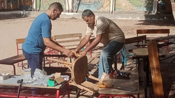 تعليم الغربية: استمرار  مبادرة «يلا صيانة» لرفع كفاءة الأثاث المدرسي بالفصول المدرسية بقطور