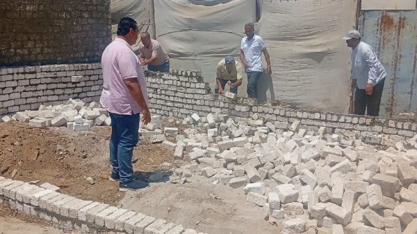إزالة 24 حالة تعد بالبناء المخالف بمساحة تتجاوز 2200 متر بمختلف مراكز الشرقية