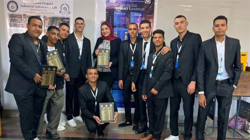 طلاب جامعة حلوان التكنولوجية يحولون الحرم الجامعي إلى نموذج ذكي للمستقبل
