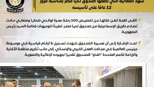 بالإنفوجراف.. أبرز أنشطة رئيس مجلس الوزراء في أسبوع