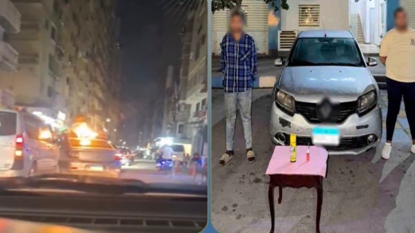 أشعلوا النيران.. القبض على شخصين استعرضا بسيارة فى حفل زفاف