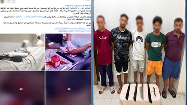 القبض على 5 أشخاص تعدوا على آخر بأسلحة بيضاء في كفر الشيخ