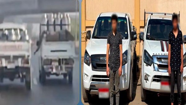 عرضا حياة المواطنين للخطر.. القبض على شخصين استعرضا بسيارتين ربع نقل في المنوفية