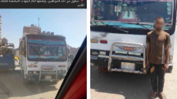 مشي عكس.. القبض على سائق أتوبيس بالقليوبية