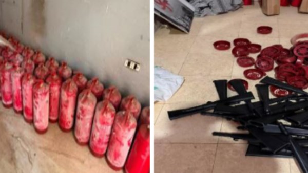 قبل بيعها بالأسواق.. الأمن يداهم مصنعا لإنتاج طفايات حريق مغشوشة بالقليوبية