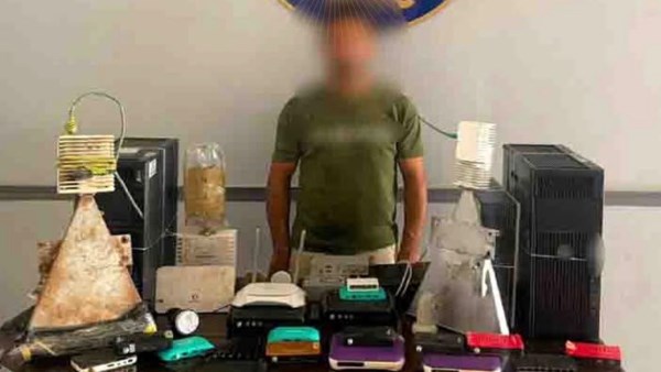 القبض على شخص يدير شبكة بث تليفزيونى بالشرقية