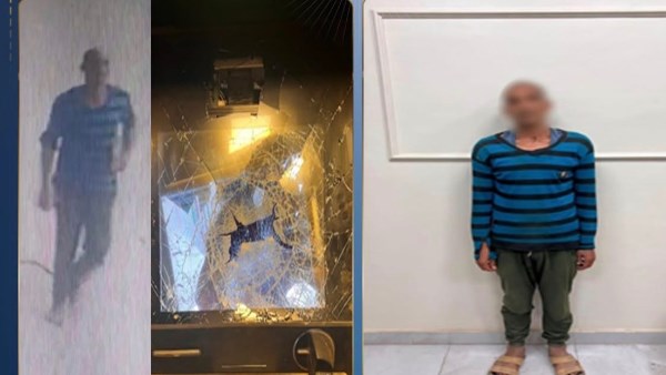 القبض على المتهم بإتلاف شاشة ماكينة صراف آلى بالمنوفية
