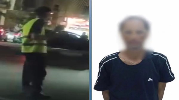 ضبط سايس يفرض مبالغ مالية على قائدى السيارات بحلوان