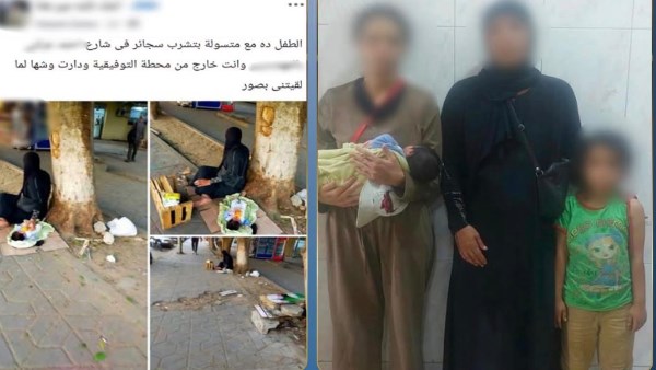 القبض على سيدتين لاستغلال أطفالهما فى أعمال التسول بالجيزة