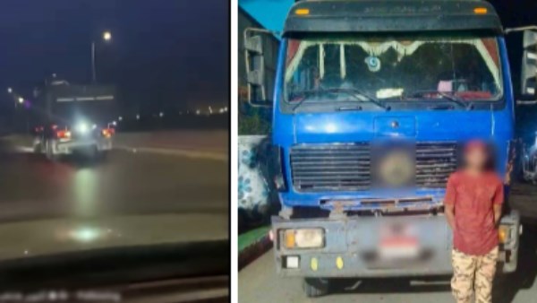 بسبب كشاف.. القبض على سائق سيارة نقل بالجيزة
