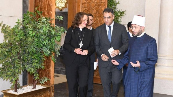 وزير الأوقاف يستقبل وفد منظمة كنائس من أجل السلام في الشرق الأوسط