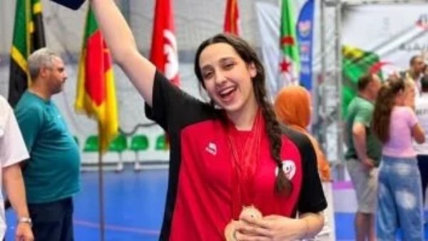هنا هيثم تتوج ب 6 ميداليات ذهبية في بطولتي العرب وإفريقيا