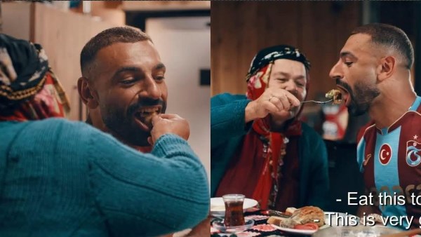 محمد صلاح يظهر في فيلم ترويجي بطرابزون.. ويتناول أشهر الأكلات التركية