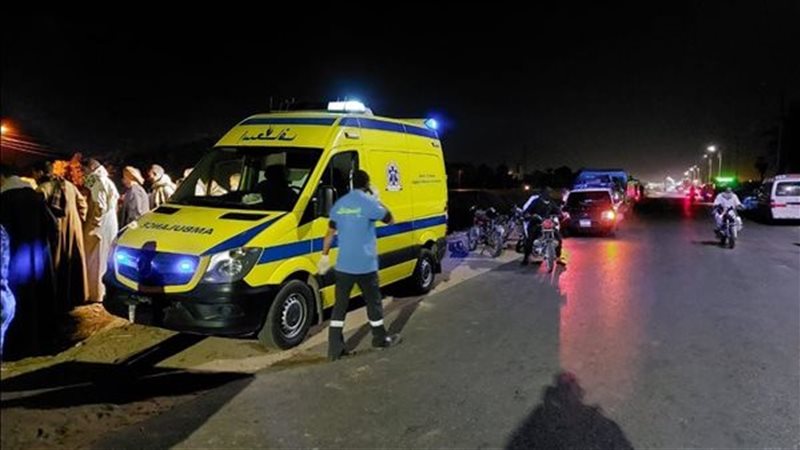 إصابة 4 أشخاص بينهم طفلان في تصادم سيارة ملاكي بعمود إنارة بطريق شرنقاش – طلخا