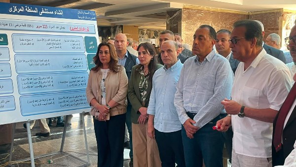 مدبولي يتفقد مشروع إنشاء مستشفي السنطة بالغربية