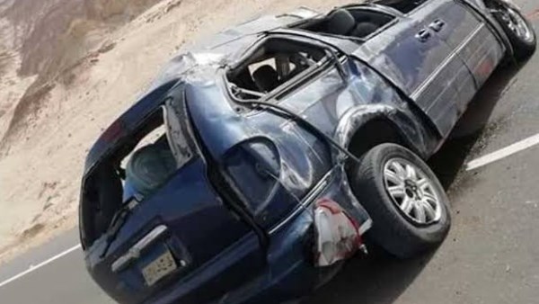 مصرع سيدة ونجلها الرضيع وإصابة 4 أشخاص في انقلاب سيارة بطريق طور سيناء – أبو رديس