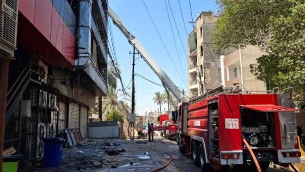 إنقاذ وإخلاء 50 مواطنا بعد اندلاع حريق في العراق