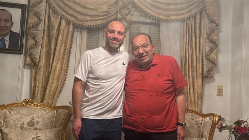 محمد فهيم هداف الذئاب السابق يزور المقاولون العرب ويلتقي المهندس محمد فتحي