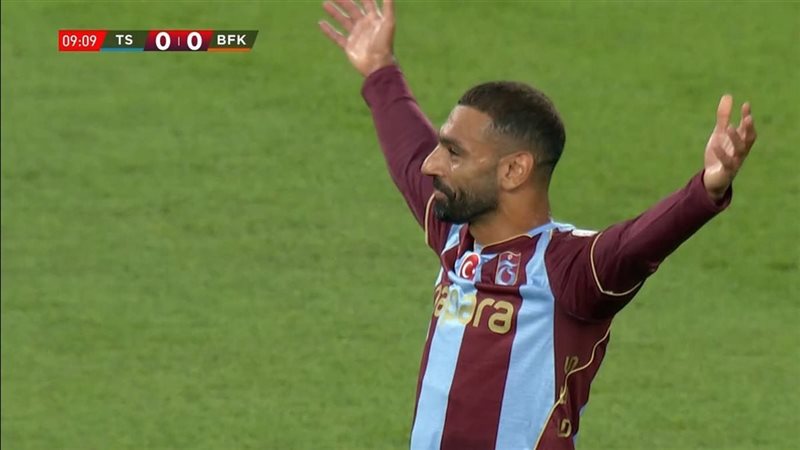 شاهد هدف محمد صلاح الأول مع طرابزون سبور أمام باشاك شهير بالدوري التركي