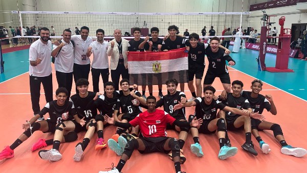 منتخب مصر للناشئين يختتم دور المجموعات بمواجهة إسبانيا في مونديال الطائرة