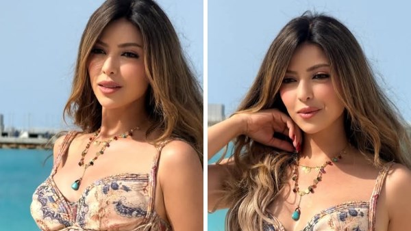 ميرنا جميل تخطف الأنظار على الشاطئ