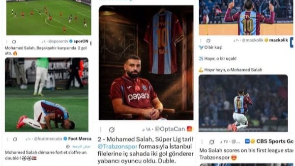 بعد تسجيله هدفين.. محمد صلاح حديث الصحافة العالمية عقب فوز طرابزون