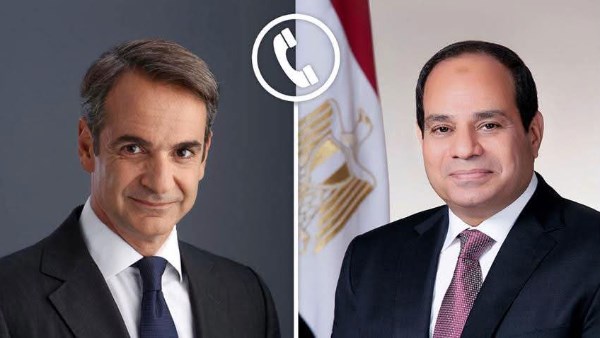 الرئيس السيسي يعرب عن تضامن مصر الكامل مع اليونان في مواجهة تداعيات حرائق الغابات