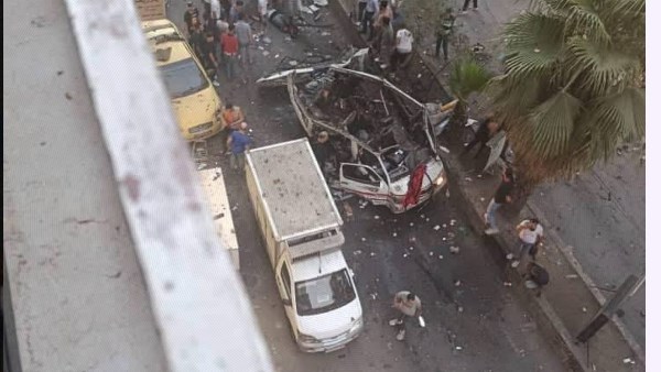 التليفزيون السوري : انفجار عبوة ناسفة بحافلة ركاب في جرمانا بريف دمشق