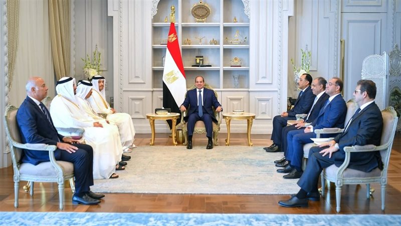 السيسي ورئيس وزراء قطر يبحثان البناء على مخرجات اللجنة العليا “المصرية القطرية” (صور)