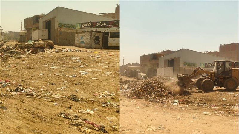 استجابة لشكاوى المواطنين، حملات نظافة مكثفة في 6 أحياء بالجيزة