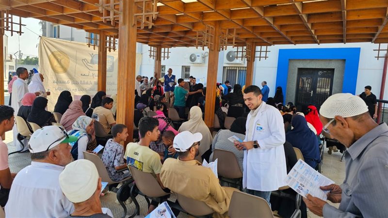 الكشف على 1631 مواطنا بالقافلة الطبية المجانية بقرية كوم فرج في البحيرة