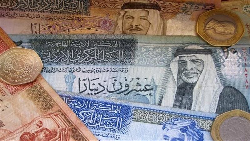 تراجع سعر الدينار الأردني أمام الجنيه في البنوك المصرية اليوم الثلاثاء