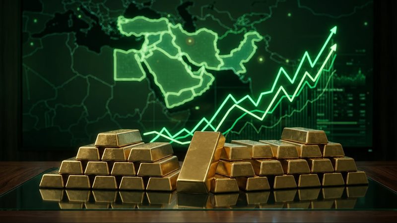 مؤشر الذهب يقفز الى 0.61% والأوقية تلامس 4380 دولارا وسط حالة ترقب بالأسواق العالمية