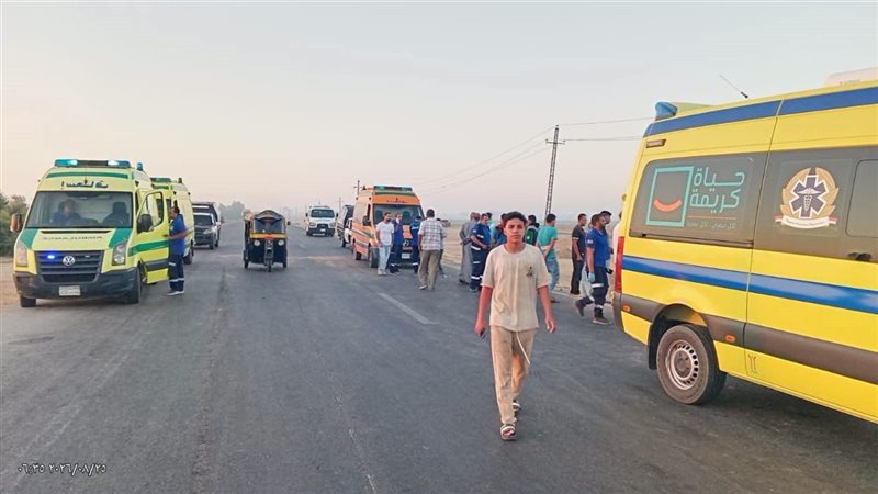 معظمهم أطفال وبينهم سيدة، أسماء مصابي حادث طريق الدواويس بالإسماعيلية