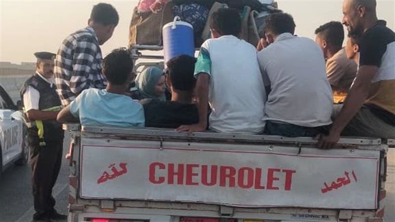 بعد حادث الدواويس، مرور الإسماعيلية يوجه ضربة لمرتكبي مخالفات نقل عمالة الأطفال (صور)