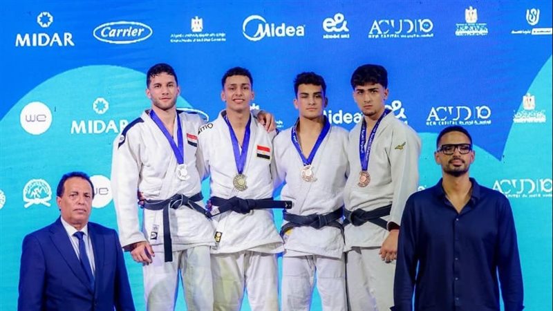 طالب بجامعة المنصورة يحصد المركز الأول في البطولة العربية للمحترفين للجودو بالعلمين