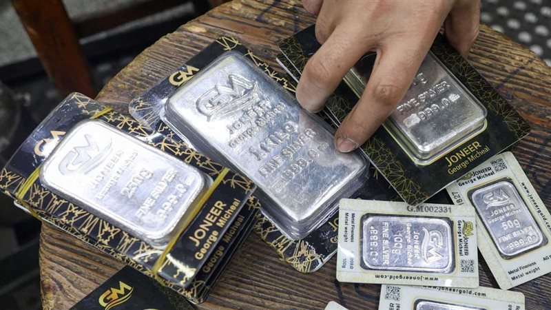 استقرار أسعار سبائك الفضة بالأوزان المختلفة خلال تعاملات اليوم السبت