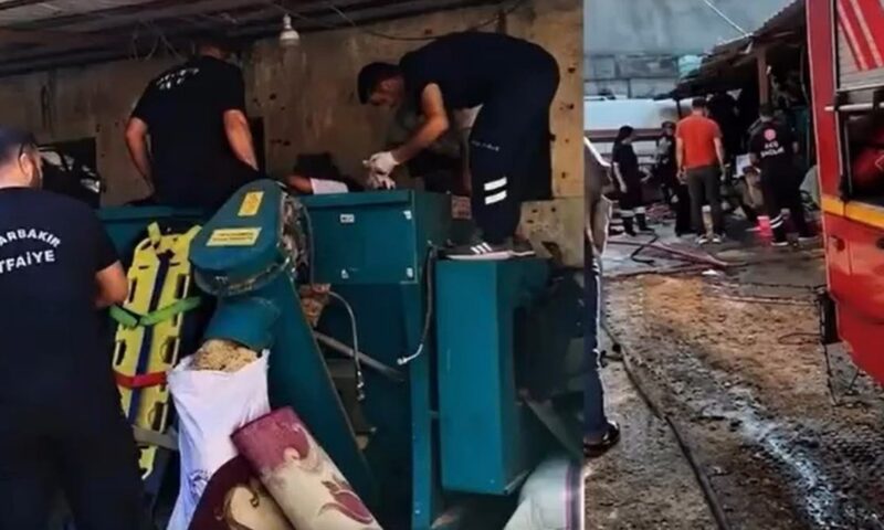 إنقاذ عامل سوري سقط داخل آلة تصنيع في تركيا.. وحالته خطرة