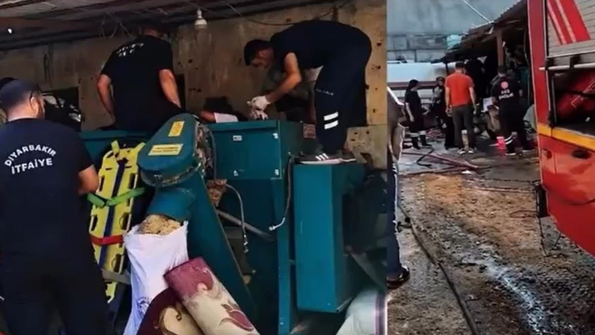 إنقاذ عامل سوري سقط داخل آلة تصنيع في تركيا.. وحالته خطرة