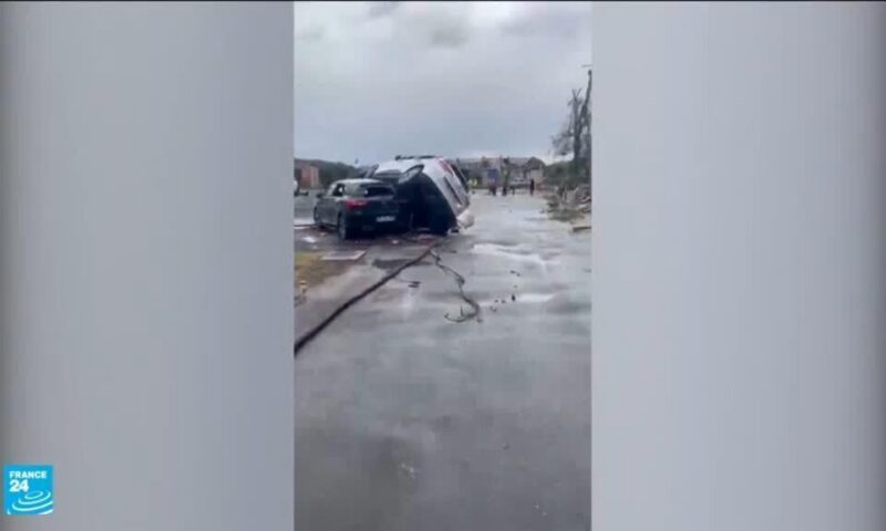 جنوب غرب فرنسا: إعصار يتسبب بإصابة 41 شخصا ويلحق أضرارا بمئات المنازل