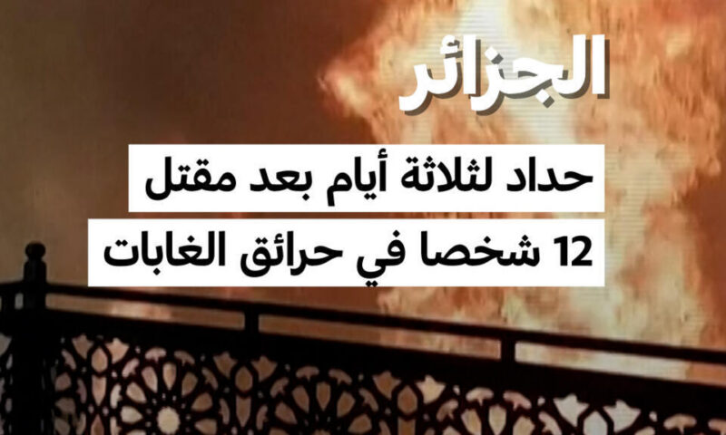 الجزائر: حداد وطني بعد حرائق مدمرة أودت بحياة 12 شخصا